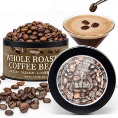 Rylenor black tin front view showing compact garnish packaging and professional presentation