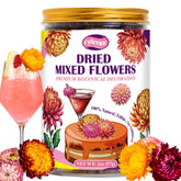 Rylenor jar front view showing sealed 70-piece flowers for easy storage and display
