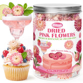 Rylenor sealed jar of pink strawflowers showing storage convenience