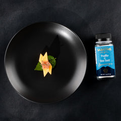 Sabatino Tartufi sprinkled over scrambled eggs adding gourmet flavor
