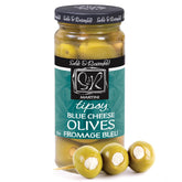 Sable & Rosenfeld front jar view showing premium stuffed olives for easy serving