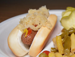 Sabrett close-up of shredded sauerkraut texture adding crisp tang to dishes