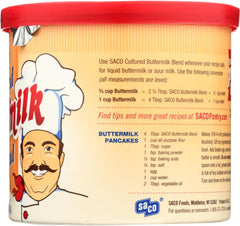 SACO biscuits on a plate made with powdered buttermilk showcasing tender, fluffy result