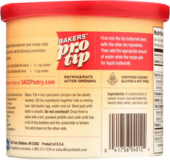 SACO reconstituted buttermilk in a bowl demonstrating smooth pourable texture for recipes