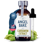 SAENA BAKING CO front label of cardamom extract showing product and benefit