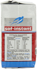 SAF Instant pouch next to measuring scale showing one-pound size for bulk baking