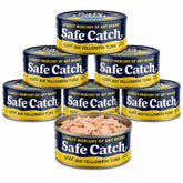 Safe Catch front can view showing brand and product for quick identification
