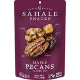 Sahale Snacks front packaging showing six 4 oz pouches and branding benefit convenience