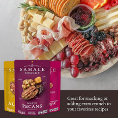 Sahale Snacks pomegranate vanilla cashews detail showing glossy glaze and fruit bits