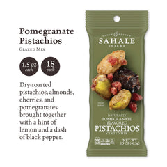 Sahale Snacks close-up of glazed pistachios texture highlighting crunch