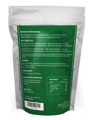 Saheli powder texture close-up highlighting smooth, soluble chickpea base