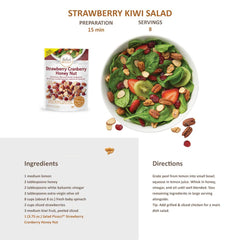 Salad Pizazz! honey-roasted pecans walnuts and almonds detail highlighting crunchy glaze