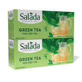 Salada front packaging showing brand and family-sized tea benefits