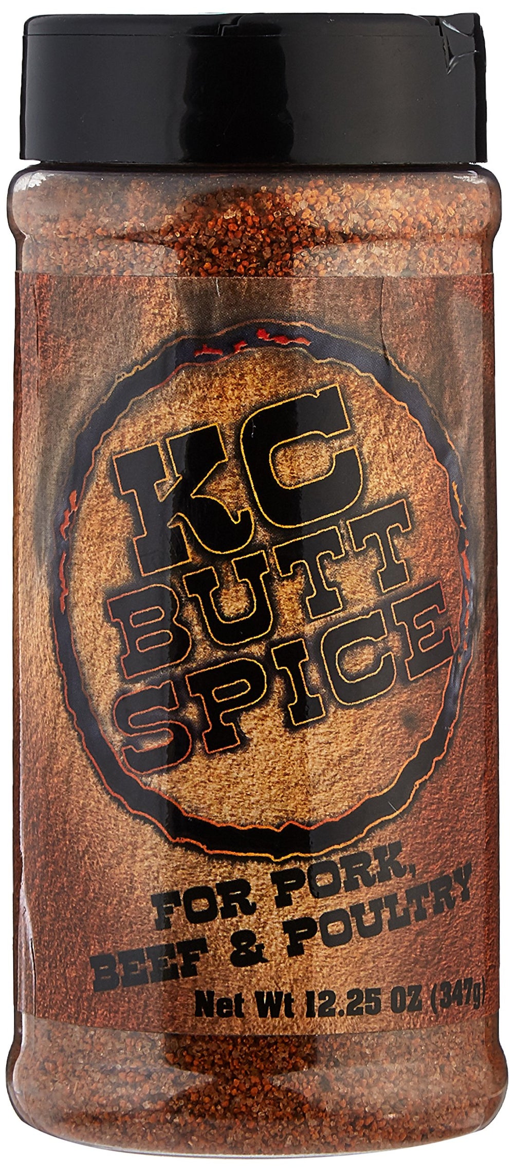 Salthouse & Peppermongers KC Butt Spice jar front label showing product size and bold BBQ seasoning