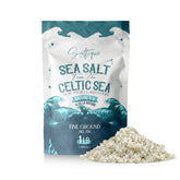 Saltique front pack showing label and 1 lb pouch for clear product ID and storage