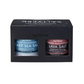Saltverk gift box with Flaky and Lava salts showcasing premium presentation