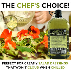 Salute Santé! oil close-up texture and glossy finish for smooth emulsions