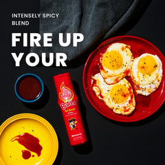 SAMYANG sauce in a dipping bowl beside fried chicken, perfect for snacking