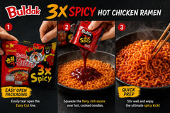 SAMYANG close-up of thick wheat noodles texture emphasizing chewy bite and sauce cling
