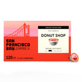 SAN FRANCISCO BAY front packaging showing 120-count box and branding benefit convenience