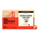 SAN FRANCISCO BAY front packaging showing bold extra dark roast benefit