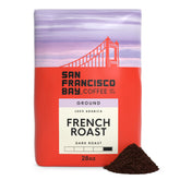 SAN FRANCISCO BAY front packaging showing 28 oz bag and bold roast label, rich aroma benefit