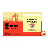 San Francisco Bay front packaging showing 80-count and benefits
