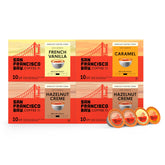 San Francisco Bay front packaging showing variety pack and convenience