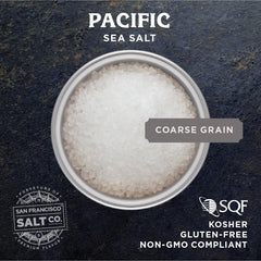 San Francisco Salt Company close-up of medium-coarse crystals highlighting texture