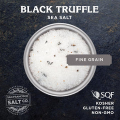 San Francisco Salt Company shaker top view showing dispenser cap for controlled seasoning