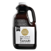 San-J 64 oz bottle front view showcasing packaging and size benefit
