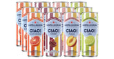 San Pellegrino front packaging showing 12-pack and flavor list, ideal for gifting