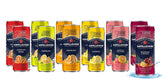 San Pellegrino front packaging showing six-flavor variety pack and benefits