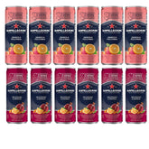 San Pellegrino front packaging showing variety pack and premium presentation benefits