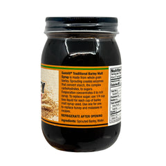 Sanniti ingredient label highlighting sprouted barley and water for transparency