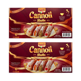 Sanniti front packaging showing authentic Italian shells and convenient six-count format