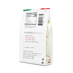 Close-up of Sanniti chestnut flour fine texture for smooth baking results
