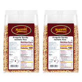 Sanniti front packaging showing two 17.6 oz bags and organic label benefit