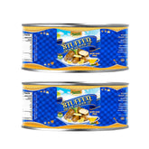 Sanniti front packaging stacked cans showing convenient pack benefit