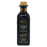 Sanniti bottle front view showing Premium Aged Gold Seal branding and dark color benefit