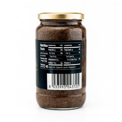 Open Sanniti jar with spoonful of tartufata, quick serving benefit