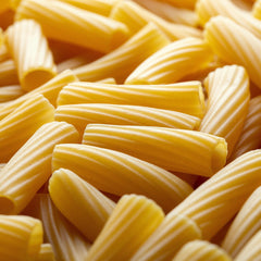 Sanniti rigatoni bronze-drawn close-up showing rough texture for better sauce grip