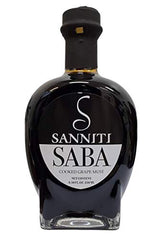 Sanniti Saba front bottle showing glossy syrup and elegant label for gourmet use