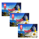 Sanniti front-packaging showing three tins and product branding for pantry appeal