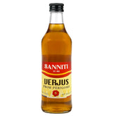 Sanniti Verjus front bottle view showing elegant packaging and gourmet appeal