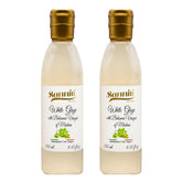 Sanniti front packaging showing two 8.45 oz bottles, highlights convenience