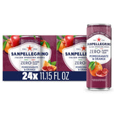 Sanpellegrino front can showing pom & orange branding and vibrant colors for quick recognition