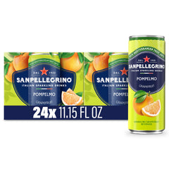Sanpellegrino Pompelmo 24-pack front view showcasing packaging and variety