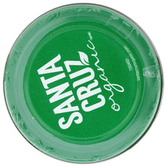 Santa Cruz Organic spoonful close-up highlighting crunchy peanut pieces and rich roasted color