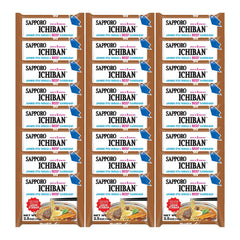 Sapporo Ichiban front packaging showing brand and beef flavor benefits